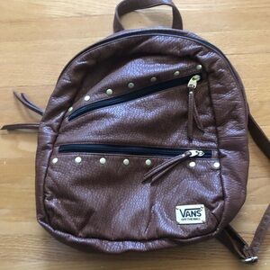 Vans - vegan leather backpack